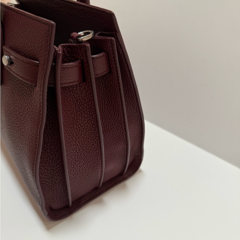 SAINT LAURENT
Baby Sac De Jour Tote/Shoulder Bag Burgundy with Silver Hardware - Picture 3 of 12